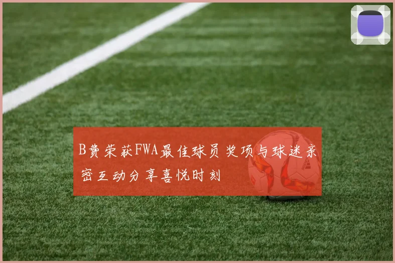 B费荣获FWA最佳球员奖项与球迷亲密互动分享喜悦时刻